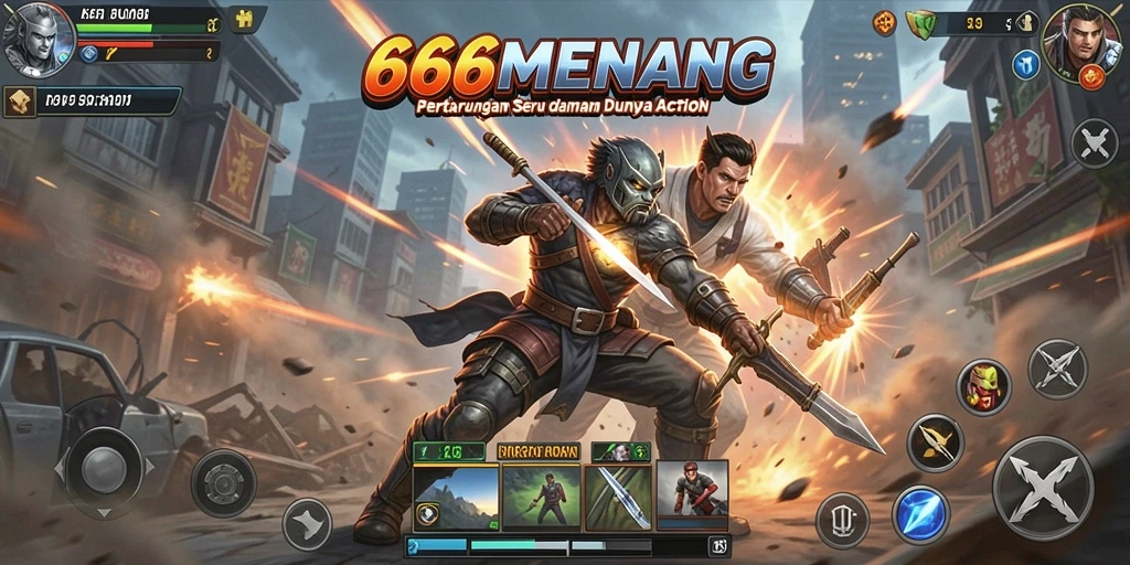 Tampilan seru gameplay 666MENANG yang penuh aksi.