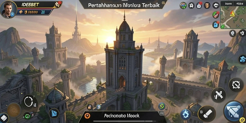 Gameplay seru dan menegangkan di IDEBET dalam gaya Tower Defense.
