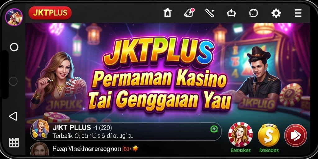 Tampilan gameplay menarik di JKTPLUS dengan berbagai pilihan permainan kasino.