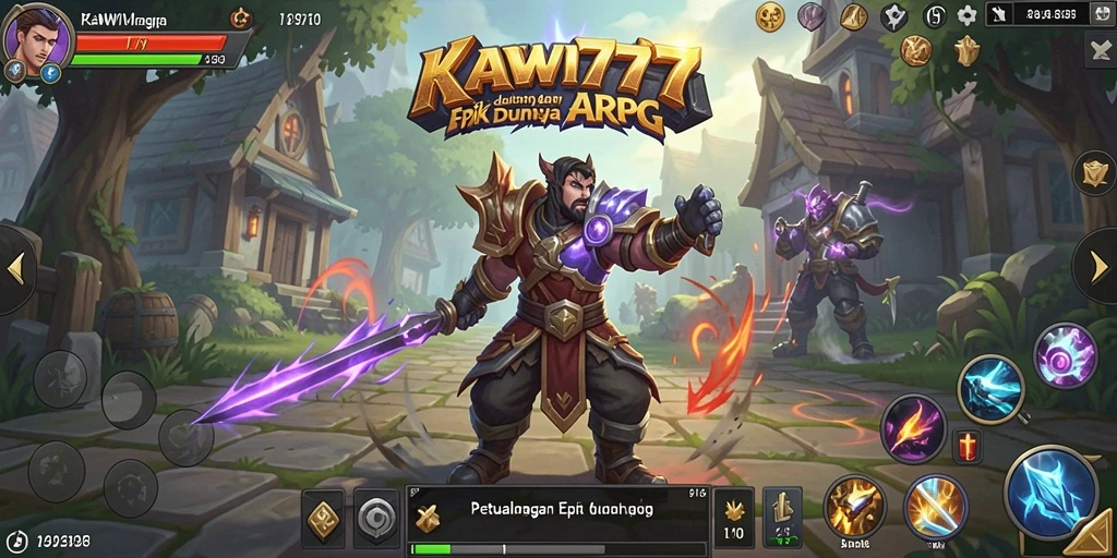 Tampilan gameplay KAWI777 yang mendebarkan dalam dunia ARPG.