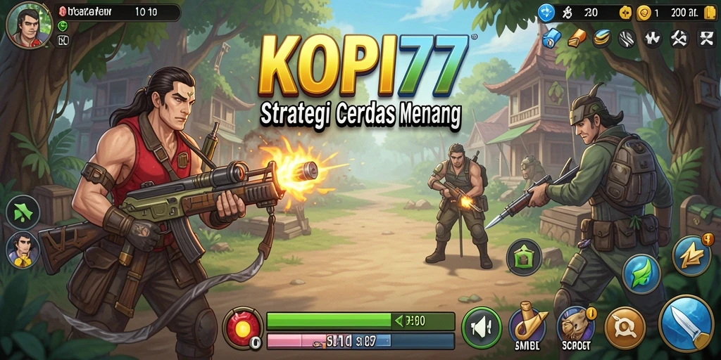 Tampilan gameplay KOPI77 yang menampilkan taktik strategis yang mendebarkan.