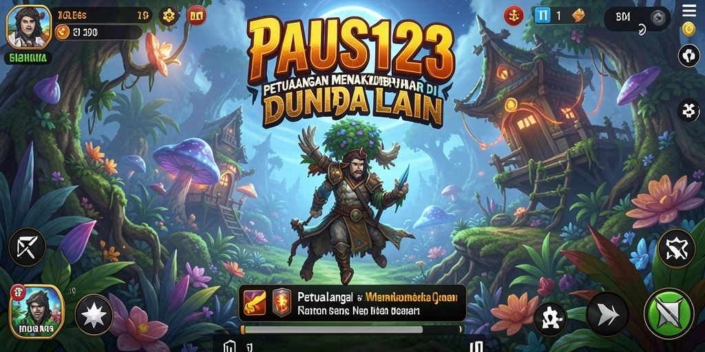 Tampilan gameplay PAUS123 yang penuh aksi di dunia petualangan.