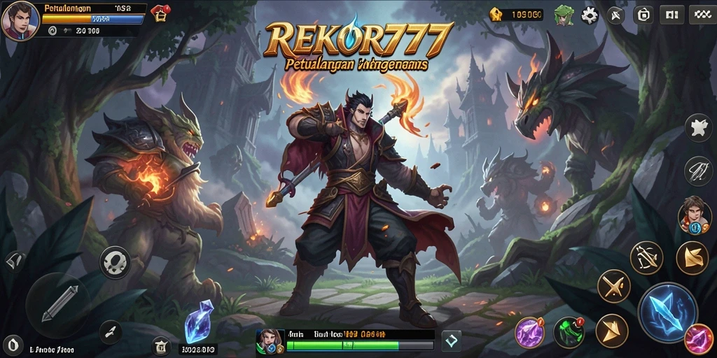 Tampilan gameplay menarik dalam dunia RPG yang menakjubkan.