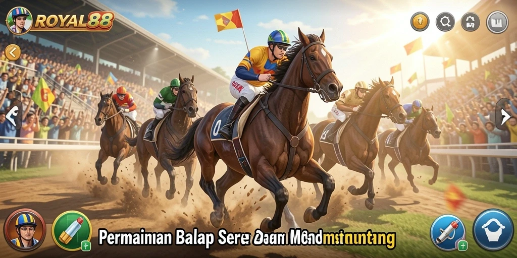 Gameplay balap seru dalam ROYAL88 dengan grafis yang menakjubkan.