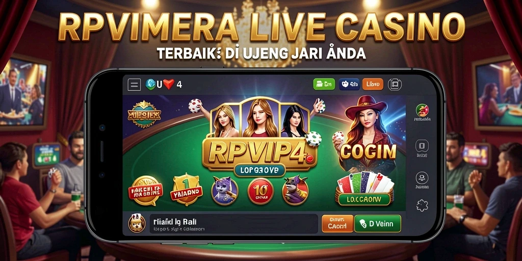 Tampilan gameplay Live Casino yang mendebarkan di RPVIP4.