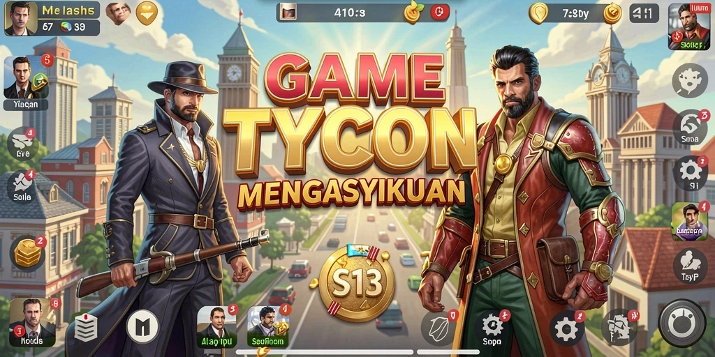 Gameplay S13 yang menampilkan elemen Tycoon yang seru dan menantang.