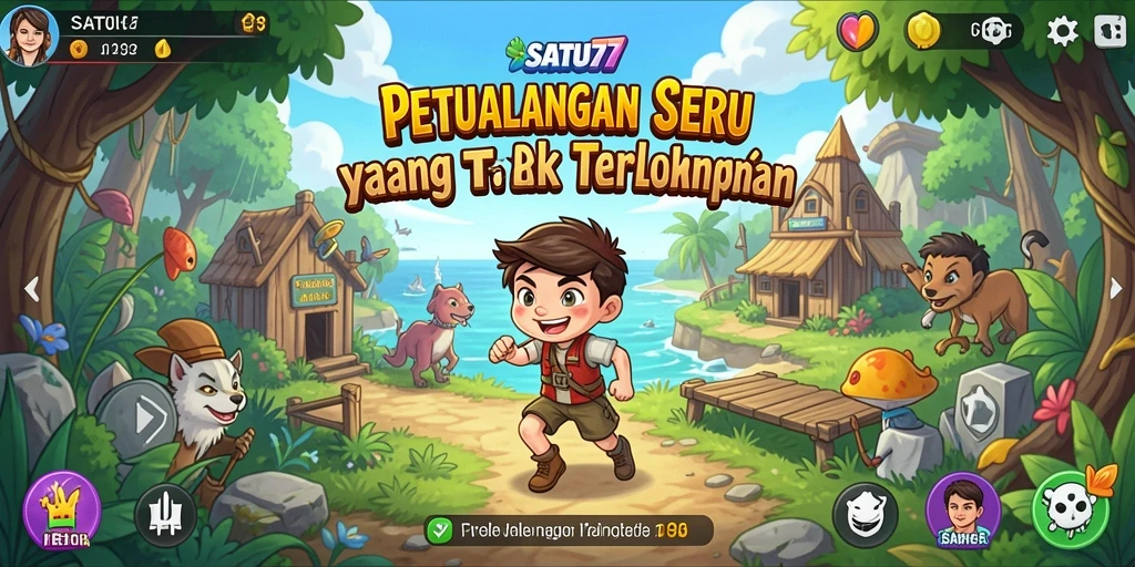 Tampilan gameplay SATU77 yang menakjubkan dan penuh petualangan.