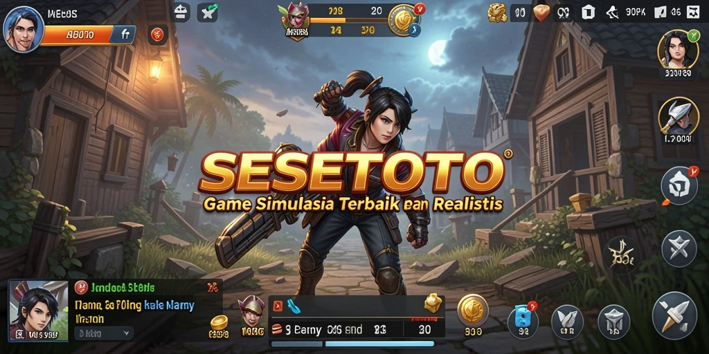 Tampilan gameplay SESETOTO yang mengasyikkan dan interaktif.