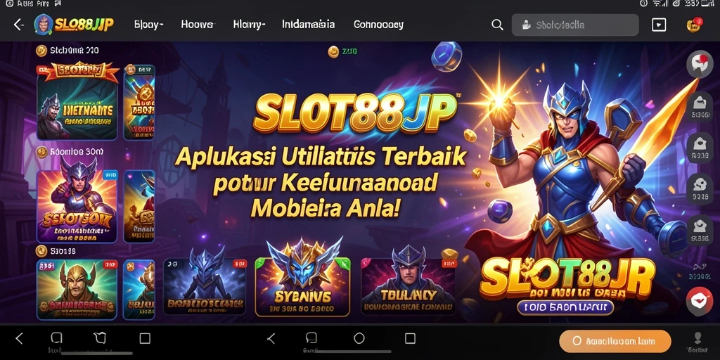 Tampilan antarmuka SLOT88JP yang modern dan fungsional.